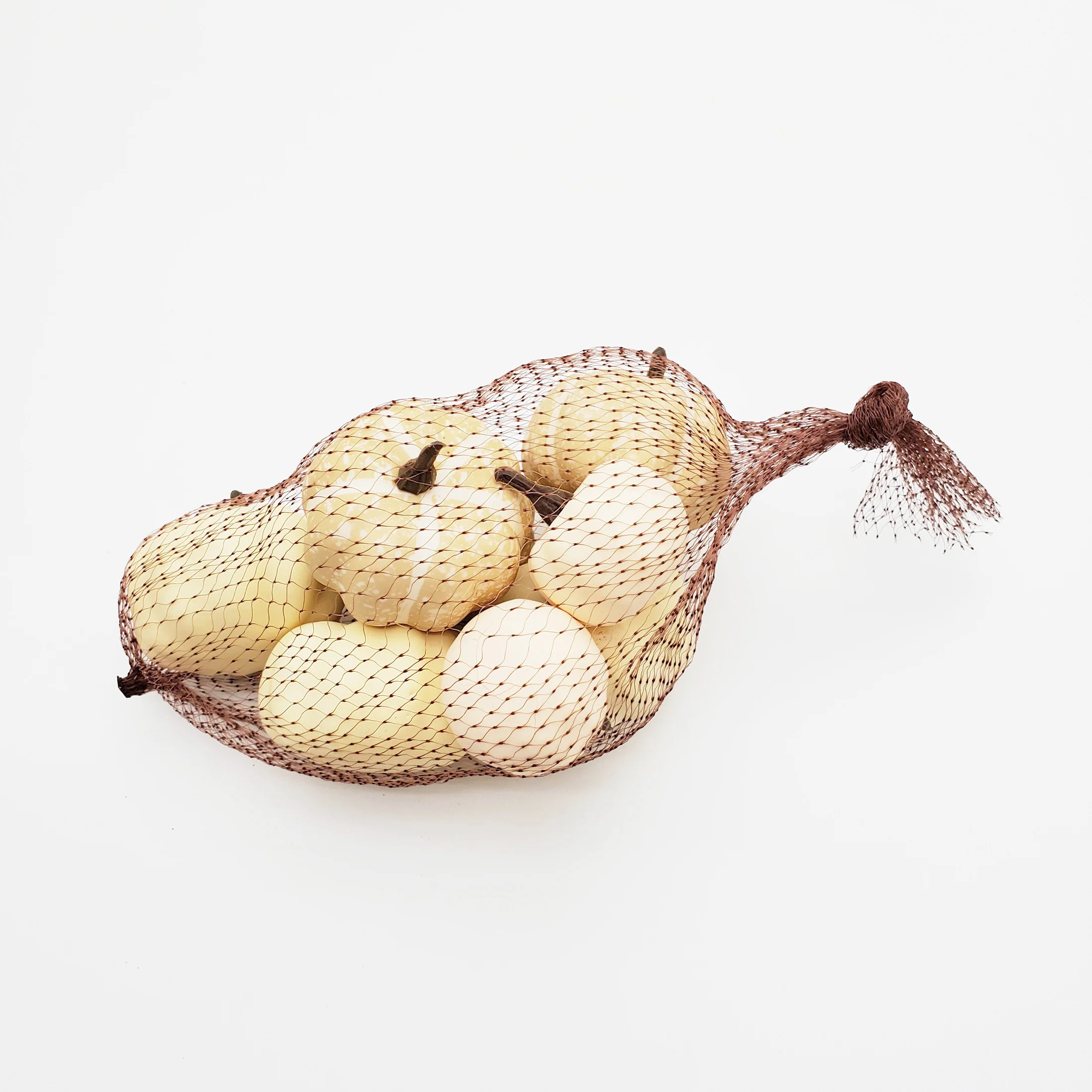 Way to Celebrate Harvest White Cream Mini Pumpkins in Mesh Bag Decoration | Walmart (US)