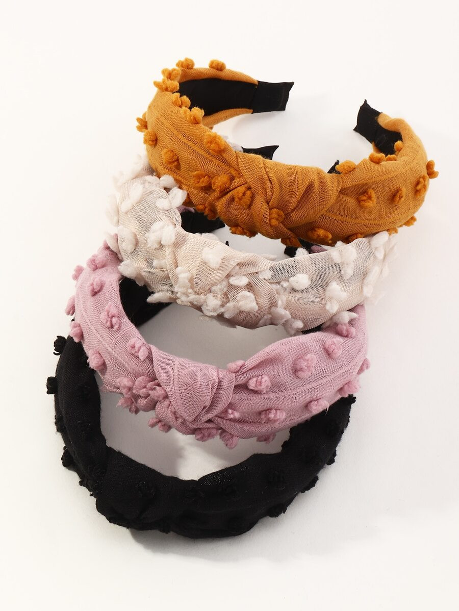 4pcs/set Knot Decor Fashion Hair Hoop | SHEIN