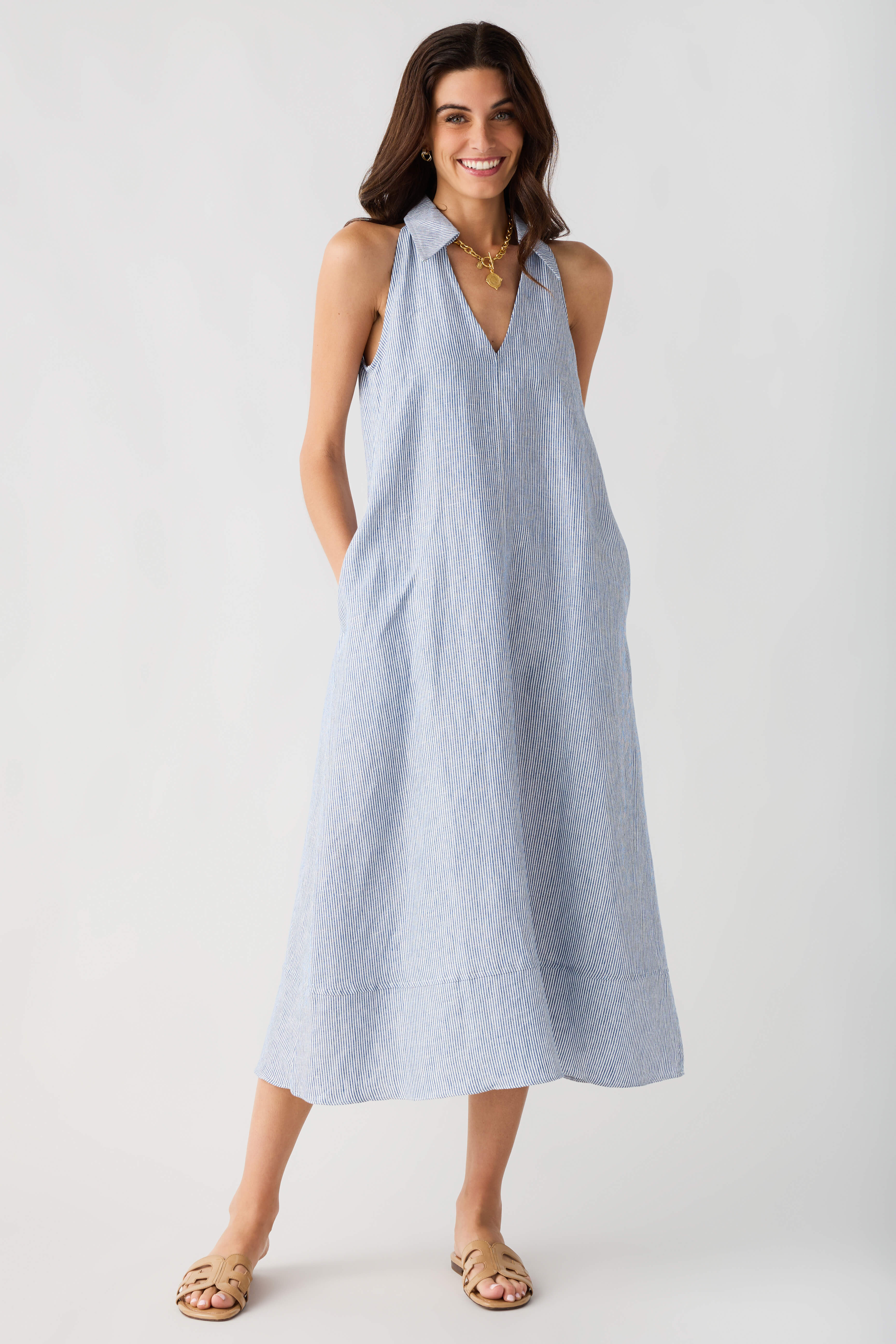 Olivaceous Mylee V-neck Dress | Social Threads