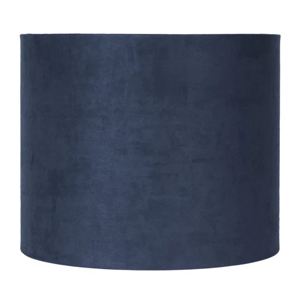 Ganya Classic Faux Leather Drum Lamp Shade ( Spider ) in Navy Blue | Wayfair Professional