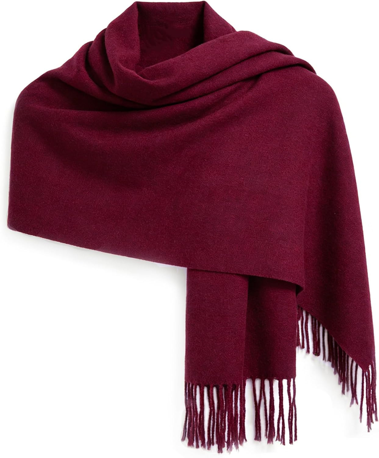 Large Scarf for Women Soft Plush Shawl Fringe Wrap | Amazon (US)