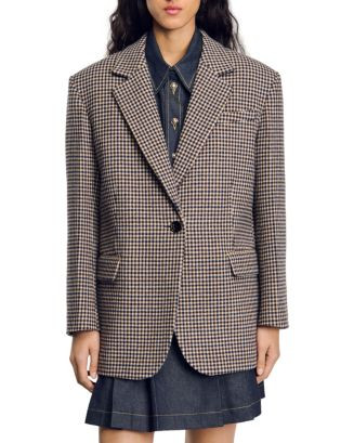 Sandro Tracy Check Blazer  | Bloomingdale's Women | Bloomingdale's (US)