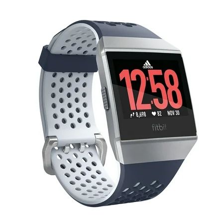 Fitbit Ionic Smartwatch Adidas Edition Ice Gray/Silver Gray | Walmart (US)