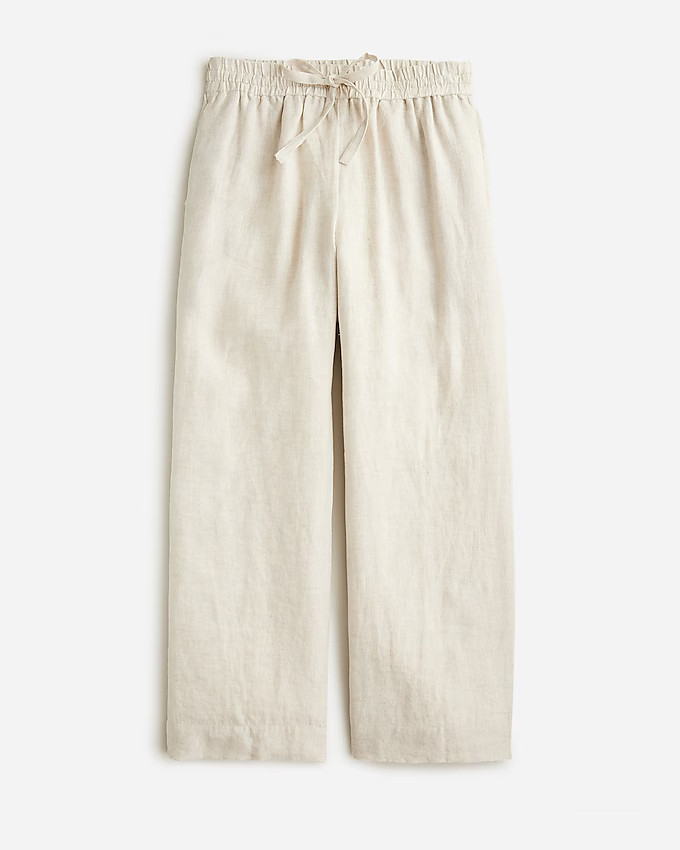 Wide-leg seaside pant in linen | J. Crew US