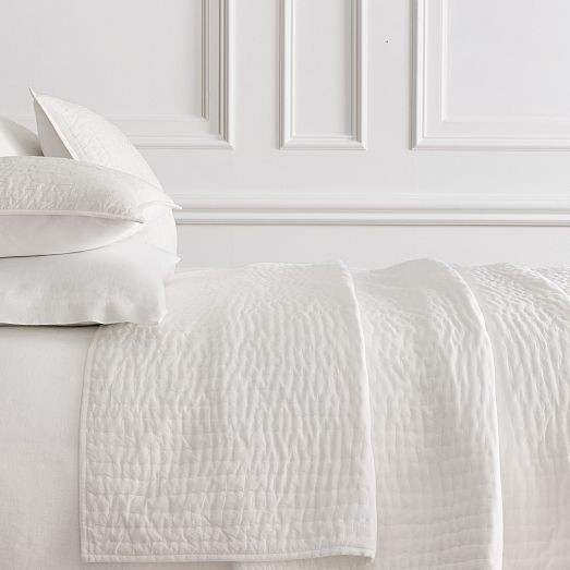 Airy Cotton Voile Solid Quilt & Shams | West Elm (US)