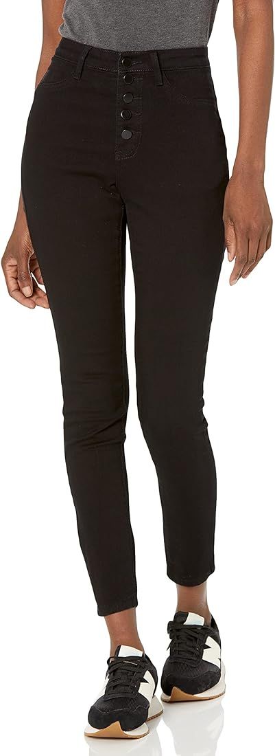 dollhouse Women's Skinny Jeans with Exposed Button Closure | Amazon (US)