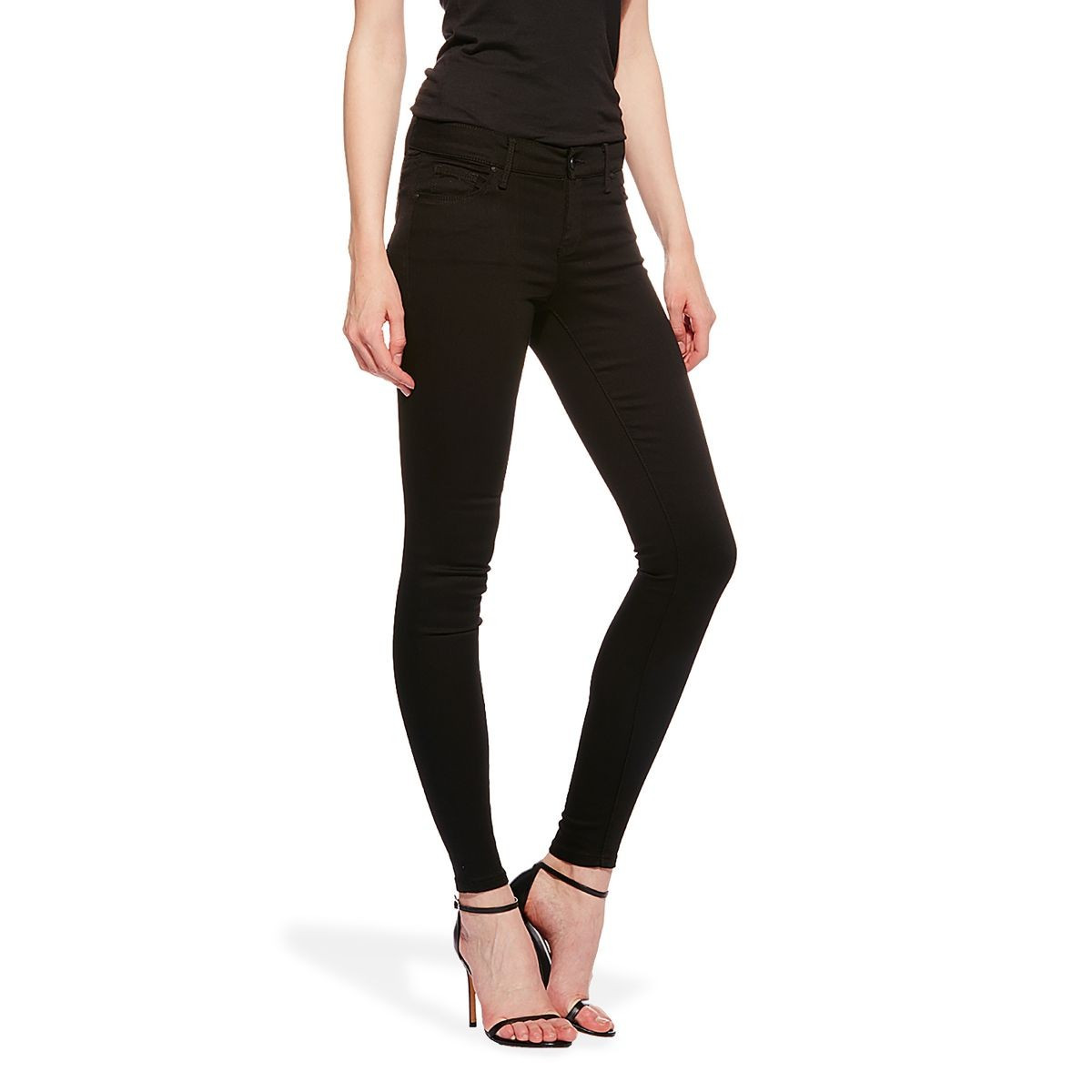 Mid Rise Skinny - Bond - Black | Mott & Bow