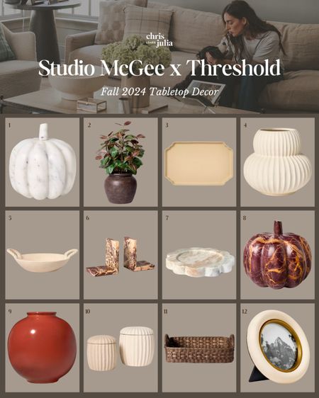 I know we’re not ready to think about fall quite yet 🫣 but the new Threshold x Studio McGee Fall 2024 collection launched on Target.com today and we know it’s gonna sell out QUICK. I’m adding all this tabletop decor to cart as we speak!! 

#LTKStyleTip #LTKHome #LTKSaleAlert