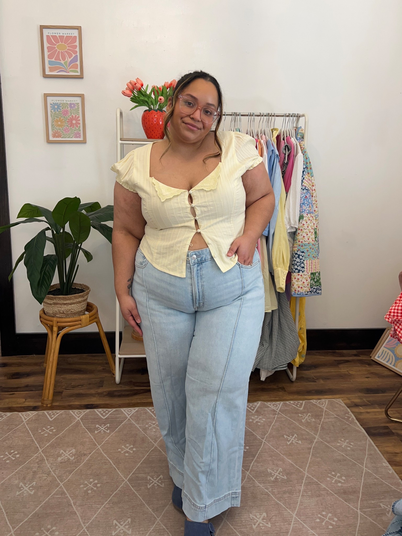 Dreamy Drape American Eagle jeans - size down! These are one of my all time fav styles they are so incredibly soft and stretchy. I am wearing the 18 Short but I desperately wish I would’ve taken my true size 16 after a few wears 

#LTKMidsize #LTKFindsUnder50 #LTKSaleAlert