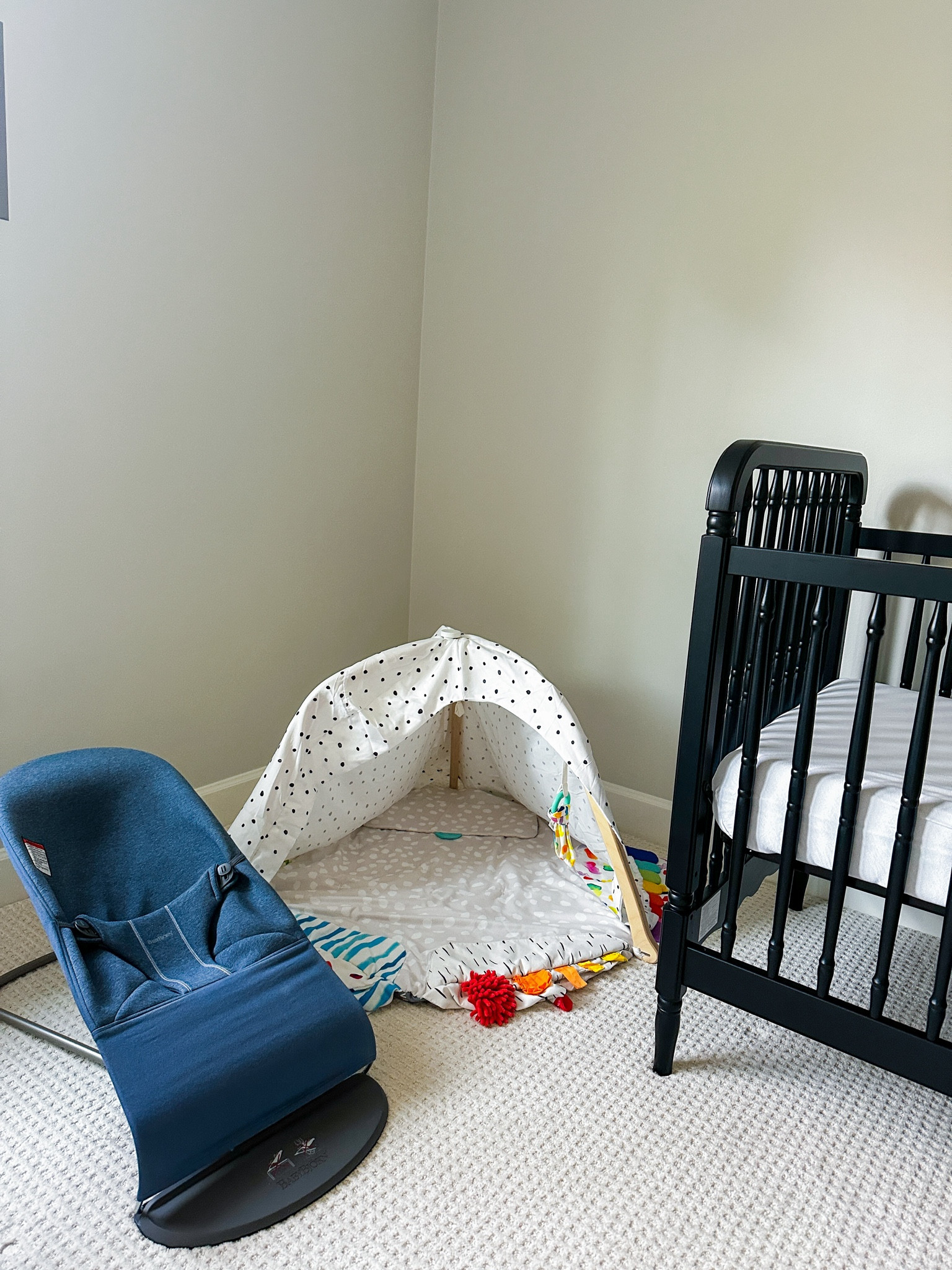 Nursery essentials - crib, breathable mattress, play mat and baby bouncer 

#LTKhome #LTKbaby #LTKbump