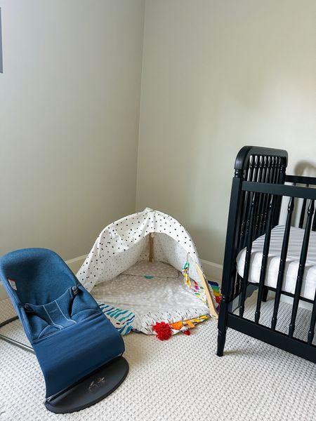 Nursery essentials - crib, breathable mattress, play mat and baby bouncer 

#LTKhome #LTKbaby #LTKbump