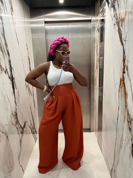 Accra nights call for comfortable wide leg pants! 