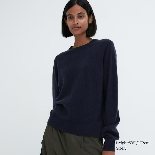 Cashmere Crew Neck Long-Sleeve Sweater | UNIQLO (US)