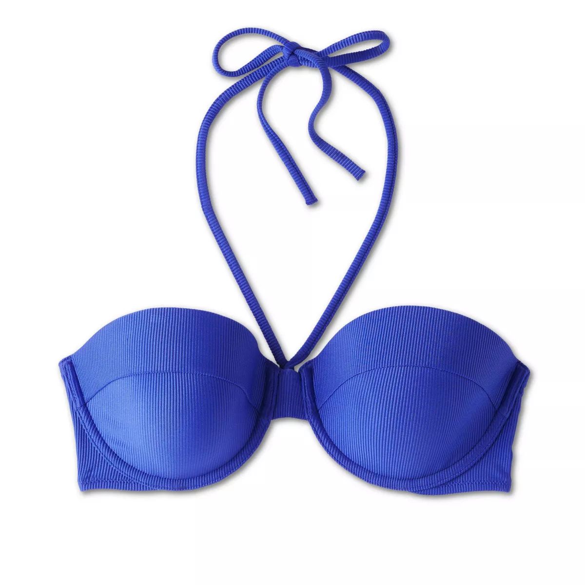 Women's Lightly Lined Ribbed Halter Bikini Top - Shade & Shore™ | Target