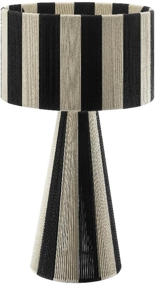 Modway Renae Vintage Modern Cotton Thread Table Lamp in Black - Unique Retro Boho Accent Lamp wit... | Amazon (US)