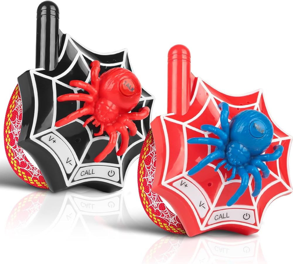 Walkie Talkies for Kids Spidertoy Boys Toys Ages 4-6 6-8 Long Range 2 Way Radio Outdoor Games Kid... | Amazon (US)