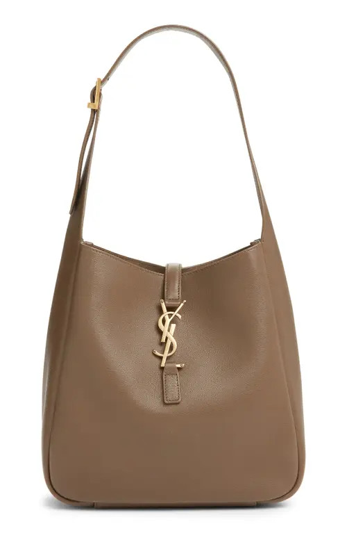 Saint Laurent Small Le 5 à 7 Leather Hobo in Pecan Brown at Nordstrom | Nordstrom