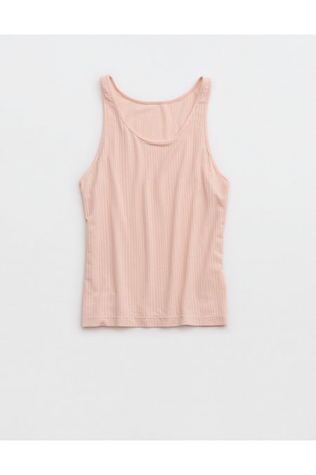 Superchill Modal Rib High Neck Bra Top Women's Dusty Pink S | American Eagle Outfitters (US & CA)