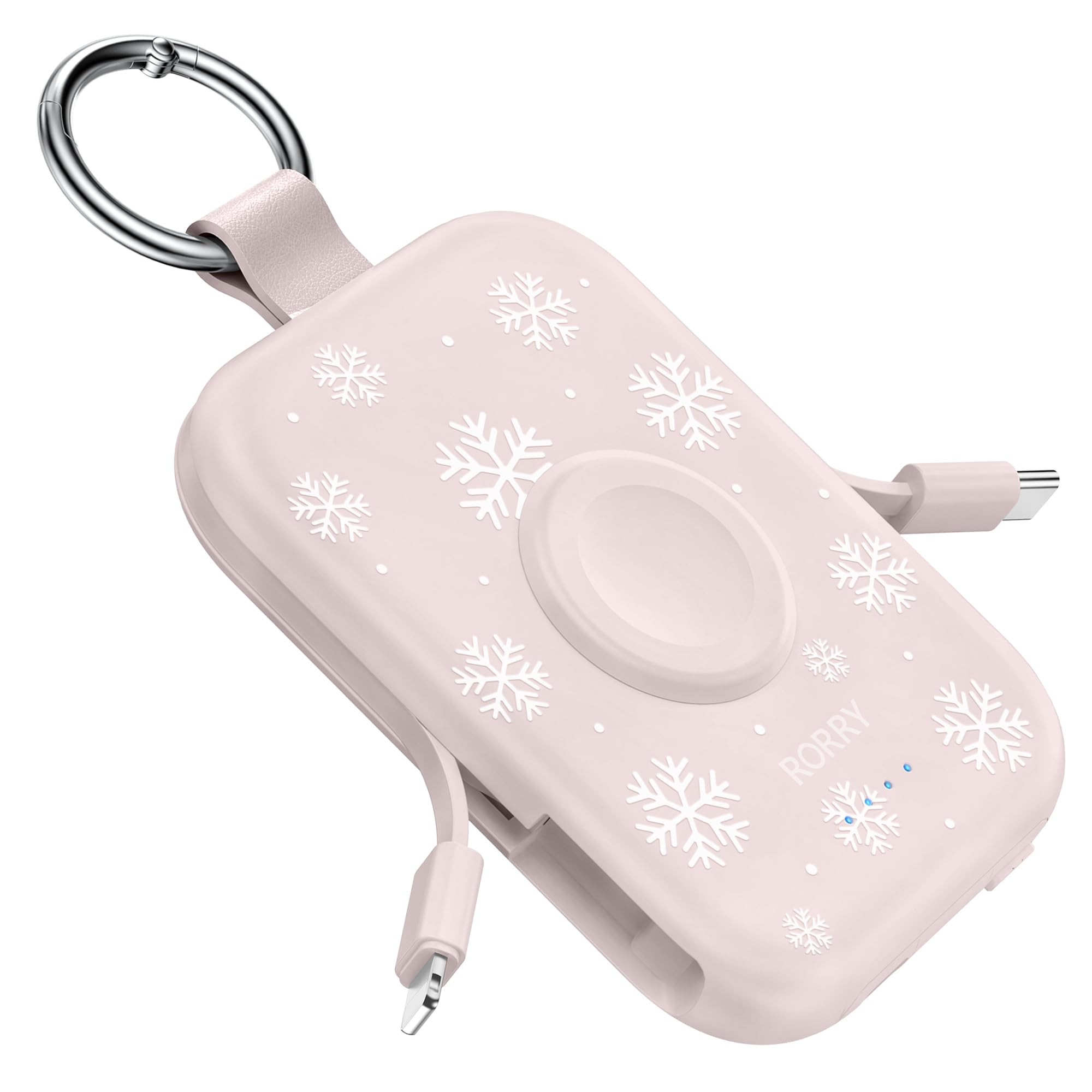 RORRY Portable Charger, 5000mAh Portable Charger Power Bank with Built-in Cables, Travel Keychain... | Amazon (US)