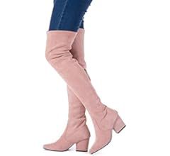 Women Boots Winter Over Knee Long Boots Fashion Boots Heels Autumn Quality Suede Comfort Square H... | Amazon (US)