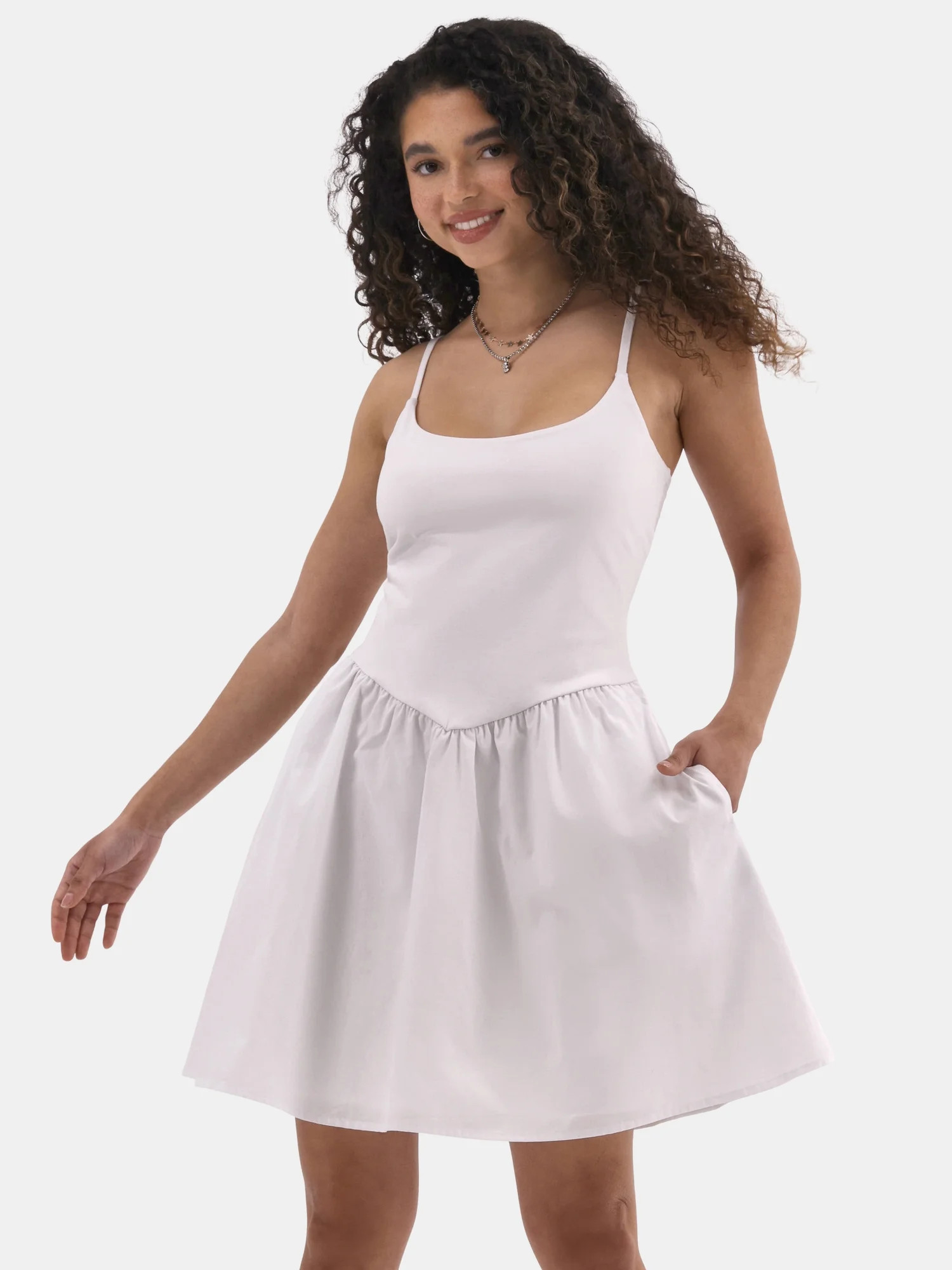 No Boundaries Fit and Flare Dress, Women's | Walmart (US)