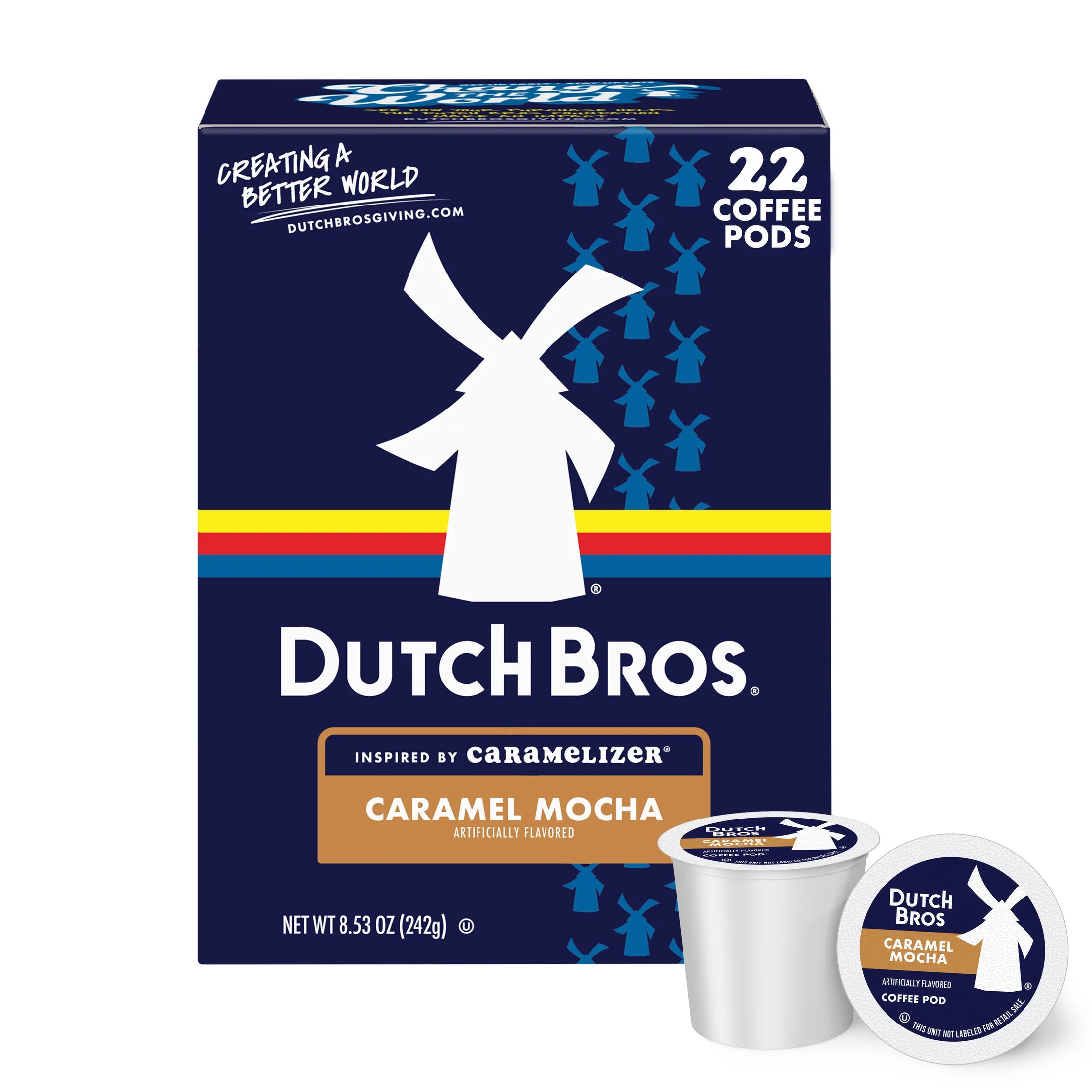Dutch Bros Caramel Mocha Flavored Coffee Inspired by Caramelizer®, 22 Count, Medium Roast, Singl... | Walmart (US)