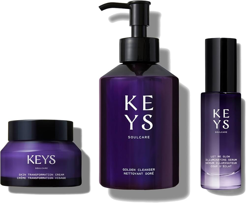 Keys Soulcare Hydrate + Glow Bundle, Includes Cleanser, Fragrance-Free Cream & Priming Serum, Rem... | Amazon (US)