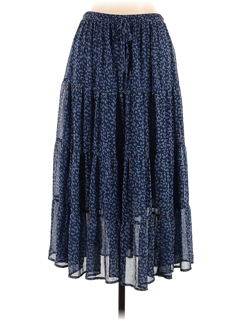 Aerie Casual Skirt: Blue Animal Print Bottoms - Size Large | ThredUp