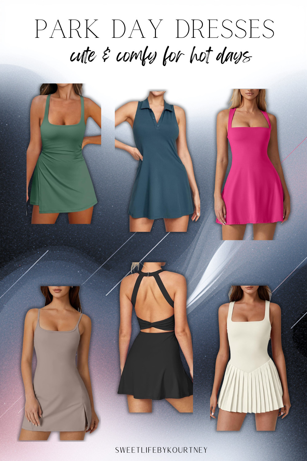 Park day dresses that are cute enough for photos but comfy enough for hot walking days. These Amazon athletic dresses are perfect for theme parks, Disney days, errands, vacation outfits, and summer mom life when you want one easy outfit that still feels put together.
#SweetLifeByKourtney #AmazonFashion #ParkOutfit #SummerStyle 

 #LTKootd #LTKSeasonal #LTKTravel