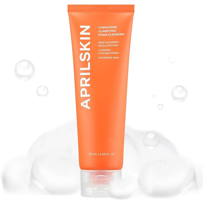 Aprilskin Carrotene Clarifying Foam Cleanser - Deep Cleansing with BHAs & Sebum Control for Oily,... | Amazon (US)