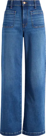 Madewell Emmett Patch Pocket Wide Leg Jeans | Nordstrom | Nordstrom