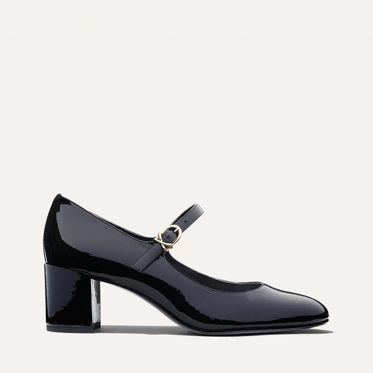 The Jane Heel - Black Patent | Margaux