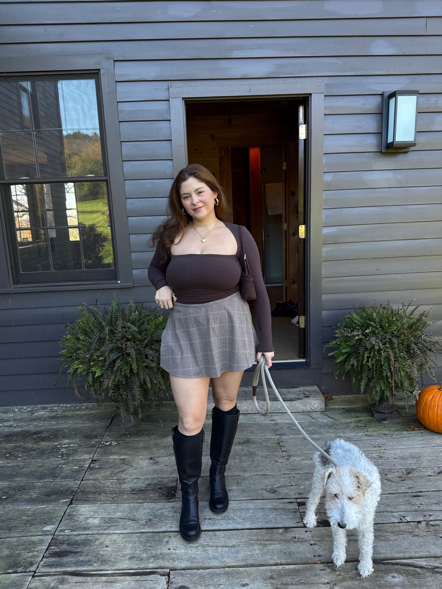 Abercrombie Ava top
Skort herringbone
Wide calf boots

#LTKStyleTip #LTKMidsize #LTKFindsUnder50