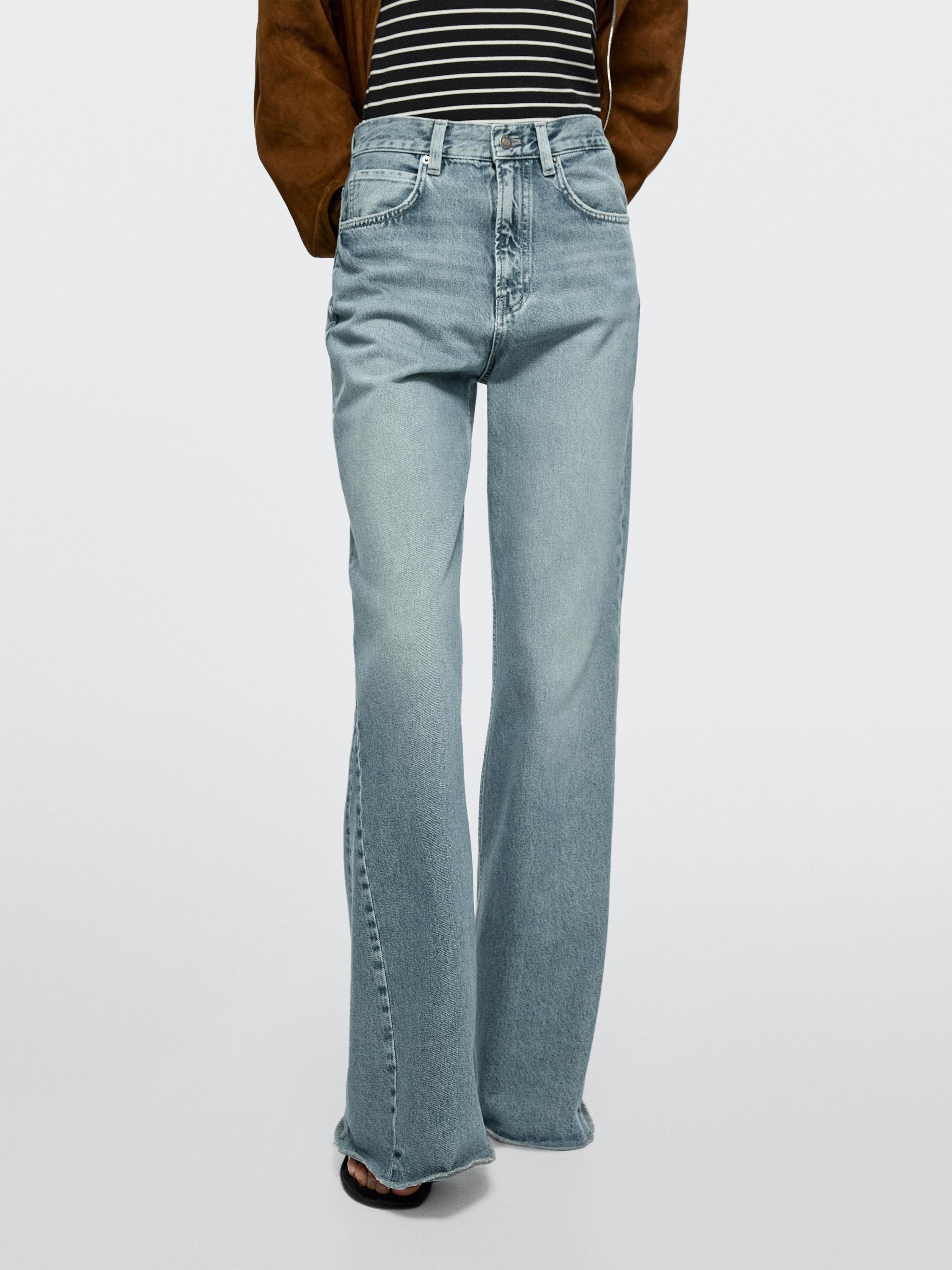 Jeans im Schlaghosen-Fit mit hohem Bund | Massimo Dutti DE