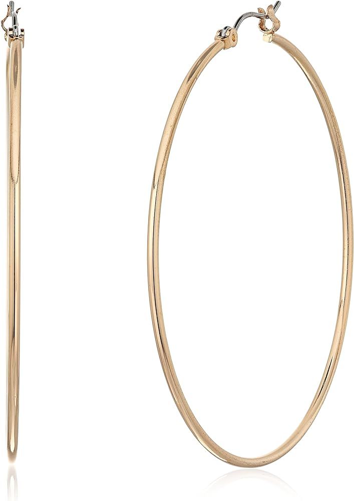 GUESS Basic Large Wire Hoop Earrings | Amazon (US)