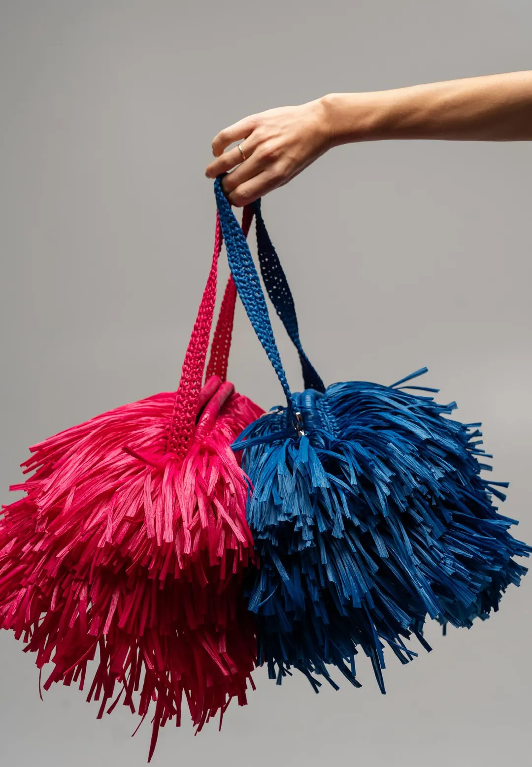 Handmade Raffia Bag, Boho Woven Tote, Crossbody or Shoulder Crochet Bag, Beach Festival Bag, Knit... | Etsy (US)