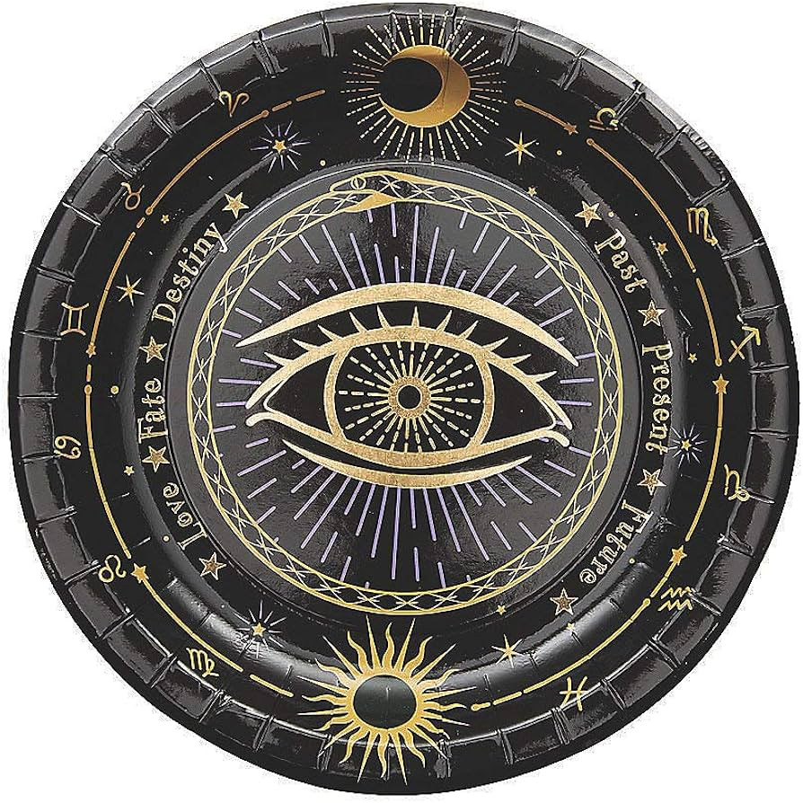 Fortune Teller Paper Dessert Plates - 8 Ct. - Party Supplies - 8 Pieces | Amazon (US)