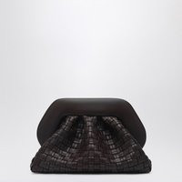 Themoirè Brown Clutch In Woven Eco Leather | Balardi (US & Canada)