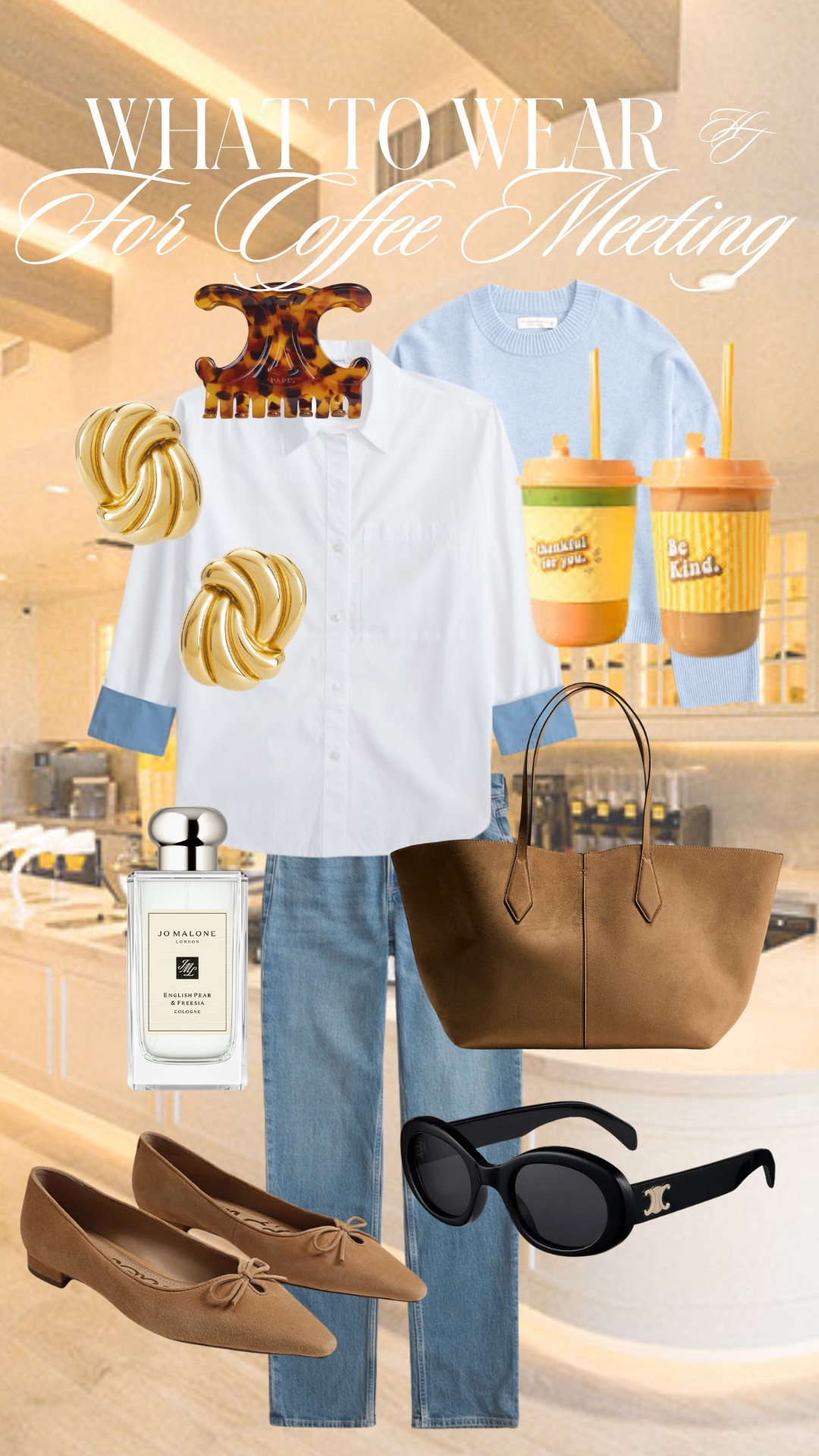 Coffee meeting outfit | casual workwear for women | effortless mom style

When you want to look put together but not overdressed—this is the formula. Easy, elevated basics that still feel relaxed.

Outfit formula:
Button down + straight leg denim + flats + everyday tote

Where to wear:
• Coffee meetings
• Quick catch-ups
• Work-from-home days out
• School drop-off to meetings

Everything linked in this LTK post.

#LTKmomlife #LTKgrwm #LTKWorkwear