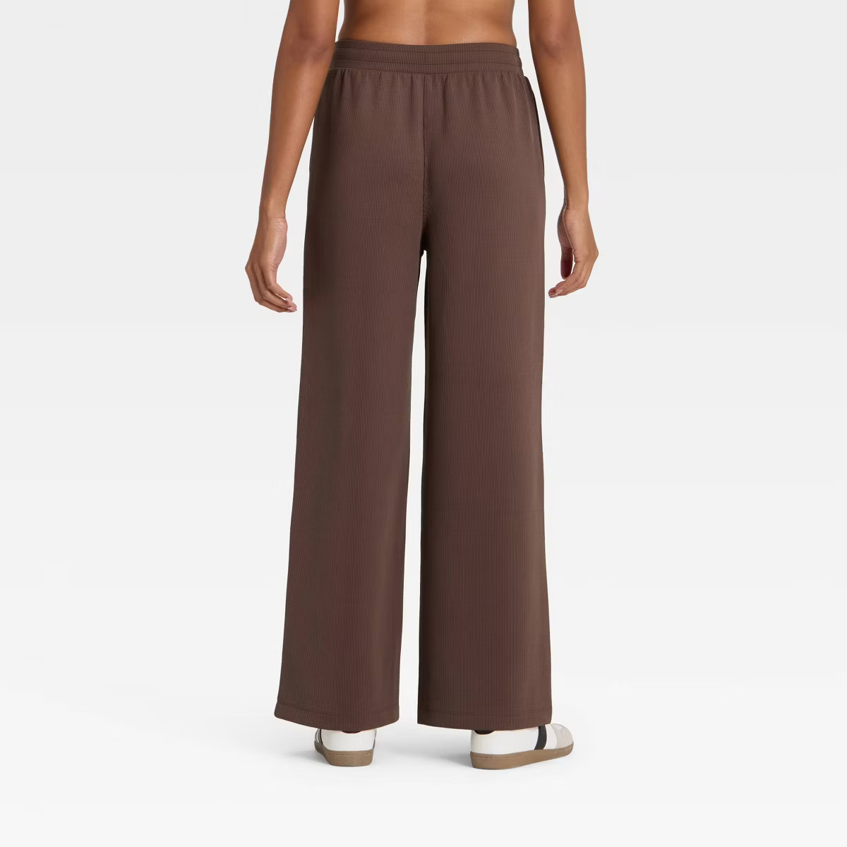 Women's Airy Sleek Ribbed Wide Leg Sweatpants - All In Motion™ | Target