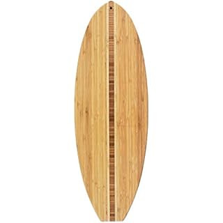 Totally Bamboo Lil' Surfer Surfboard Shaped Bamboo Serving and Cutting Board, 14-1/2" x 6", Brown | Amazon (US)