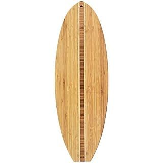 Totally Bamboo Lil' Surfer Surfboard Shaped Bamboo Serving and Cutting Board, 14-1/2" x 6", Brown | Amazon (US)