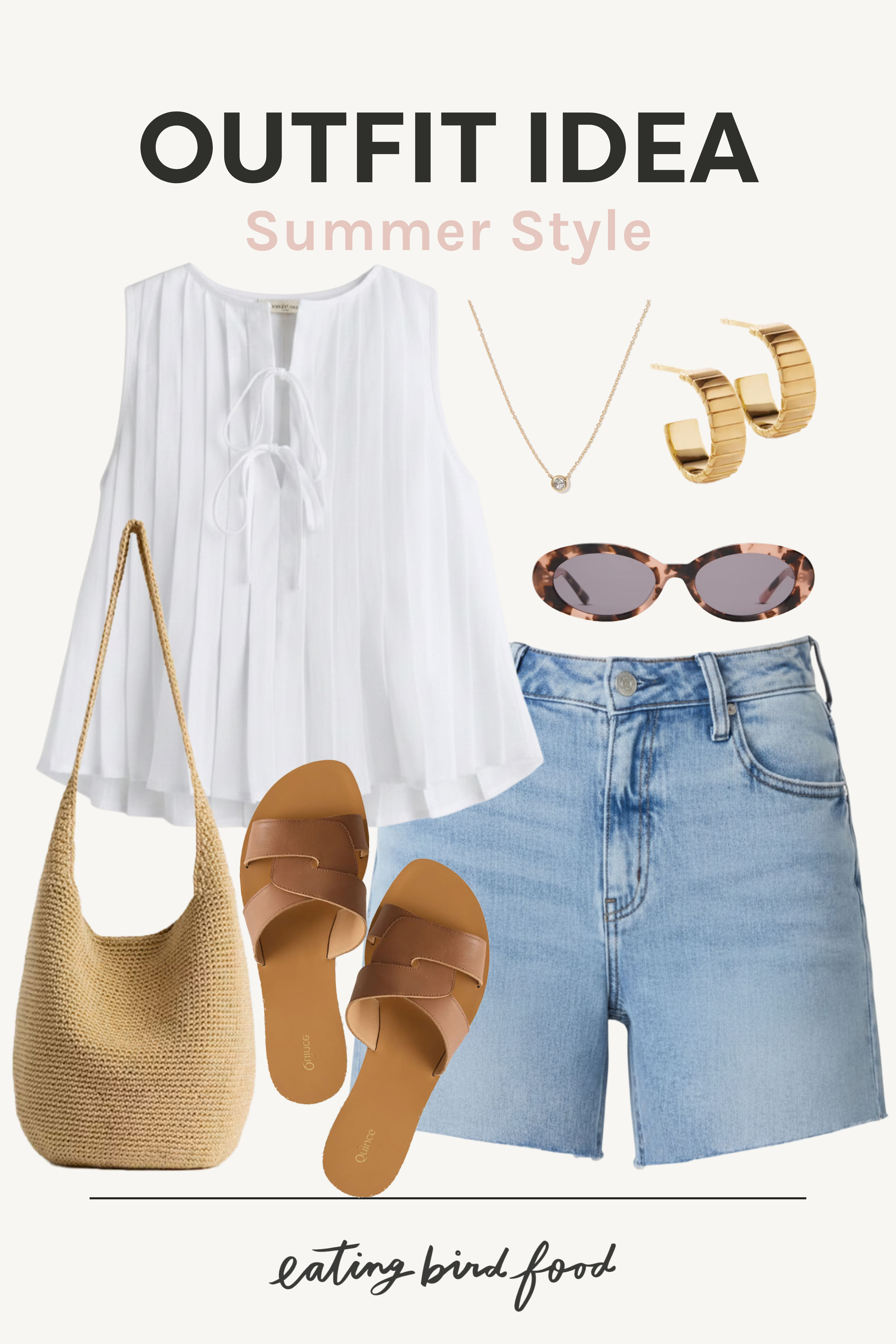 Summer Style | Summer Outfit | Summer Look | Quince Denim Shorts | Quince Summer Outfit 

 #LTKootd #LTKSeasonal