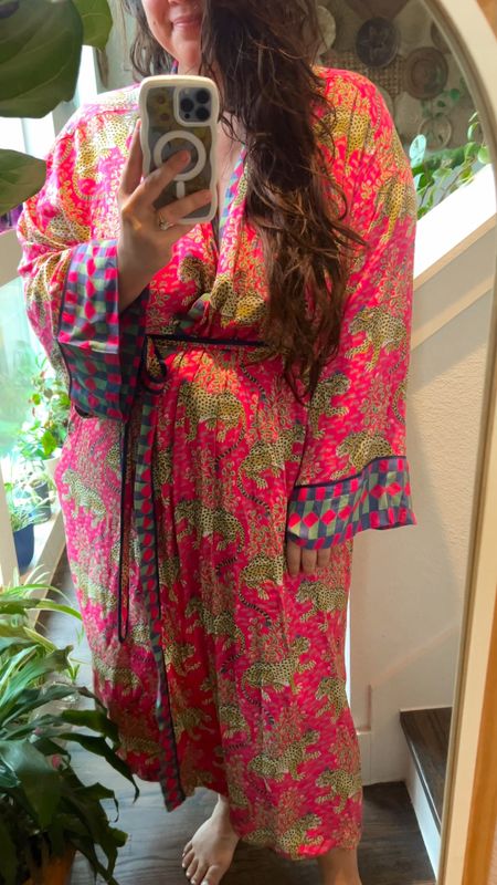 Gorgeous printed satin robe perfect for a rainy Saturday in | use code ANABETH for 15% off in check out 

#LTKVideo #LTKplussize #LTKhome