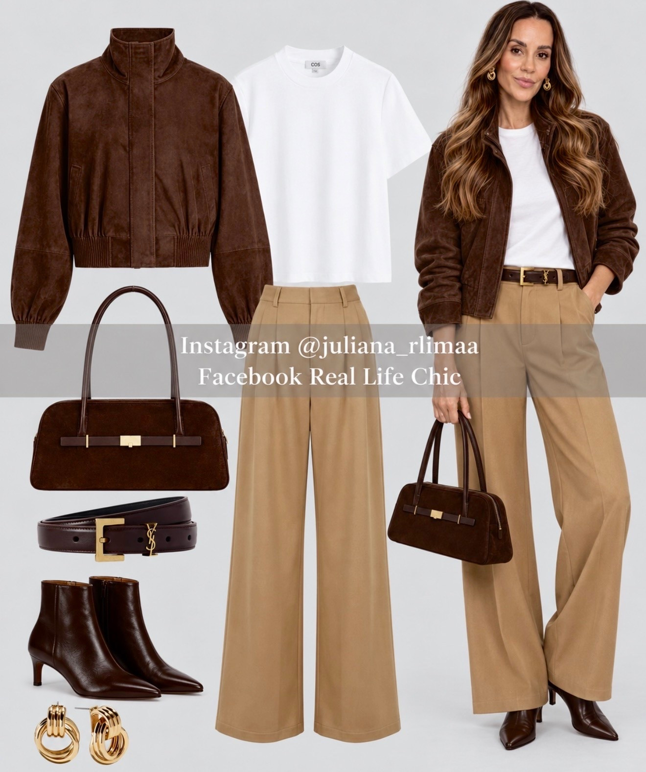 Brown + camel might be my favorite fall combination 🤎🍂 This suede jacket, wide-leg trousers and chocolate accessories make the whole look feel so polished and expensive. Every piece is linked so you can recreate it!

brown and camel outfit, chocolate brown fall outfit, suede jacket outfit, camel trousers outfit, wide leg trousers, fall outfit ideas 2026, women’s fall fashion, quiet luxury outfit, elevated fall basics, brown ankle boots, chocolate brown accessories, fall capsule wardrobe, chic outfits over 40

#LTKootd #LTKOver40 #LTKgrwm