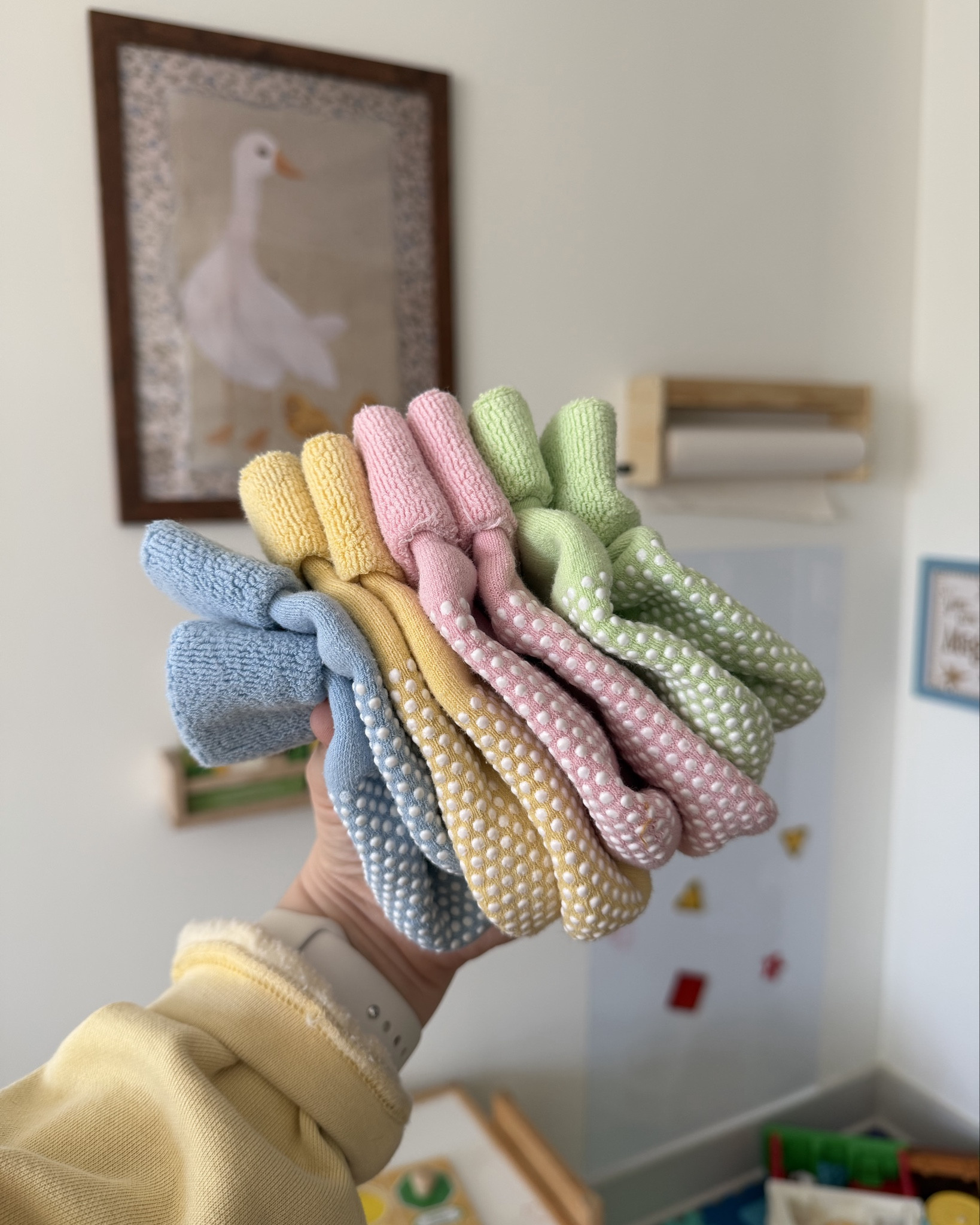 thick toddler socks with grippies! 

#LTKValentine #LTKBaby #LTKKids