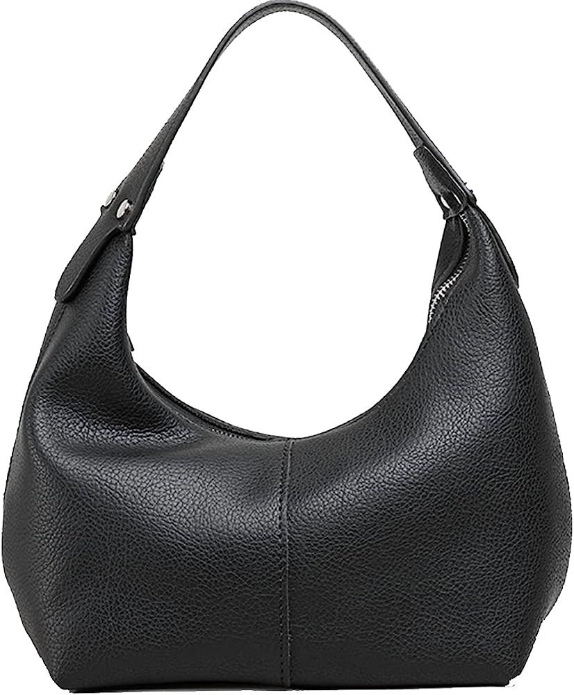 NIUEIMEE ZHOU Hobo Handbags for Women Retro Vegan Leather Clutch Purse Tote Shoulder Bags | Amazon (US)