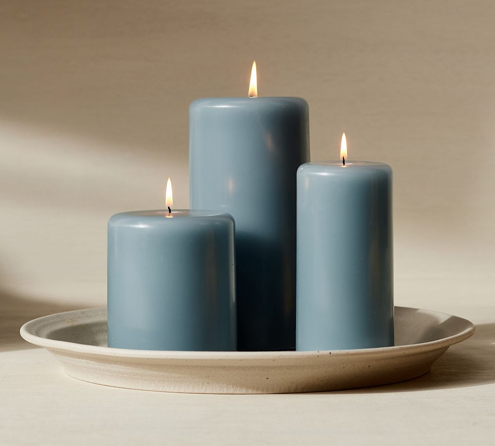 Modern Curved Pillar Candle | Pottery Barn (US)