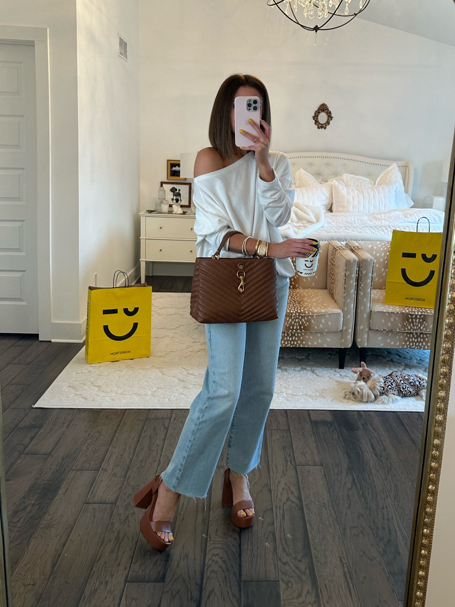 all saints rita top (xs, very oversized)
frame wide leg jeans (tts, 24)
platform sandals (tts)
rebecca minkoff bag 

#LTKstyletip #LTKxNSale #LTKitbag