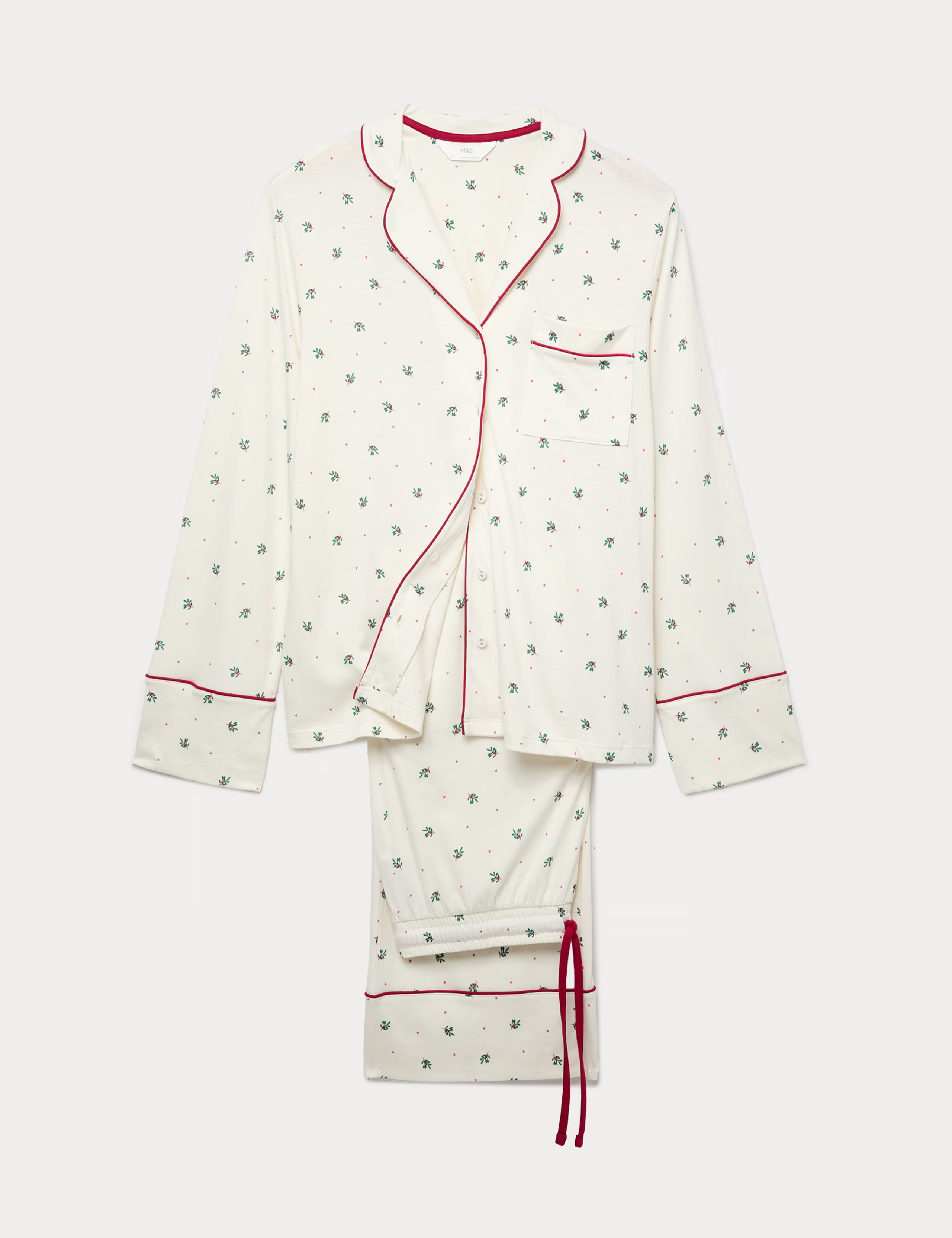 Cotton Modal Printed Revere Pyjama Set | Marks & Spencer (UK)